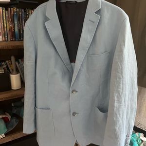 Ben Sherman linen light blue blazer 42R
